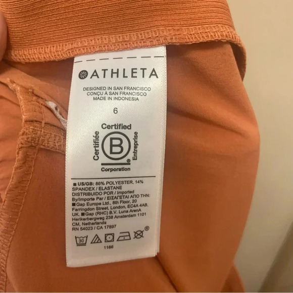 Athleta Brooklyn Ankle Pant in Sunbaked Clay Orange Size 6 - Picture 14 of 14
